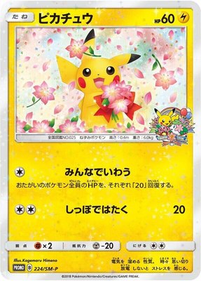 Pikachu -P, Sun & Moon Promos