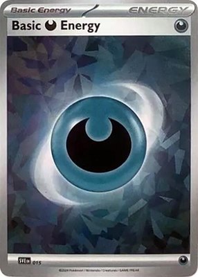 Basic Darkness Energy (Cracked Ice Holo), Scarlet & Violet Energies