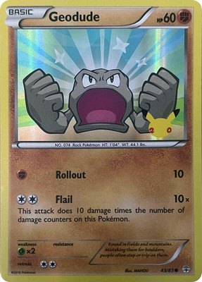 Geodude (Stamped), Generations