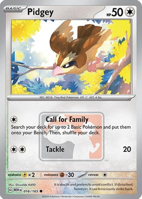 Pidgey (League Promo), League & Championship Cards