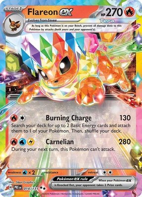Flareon ex, Prismatic Evolutions