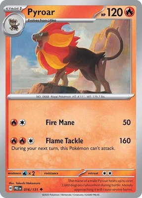 Pyroar, Prismatic Evolutions