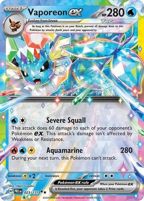 Vaporeon ex, Prismatic Evolutions