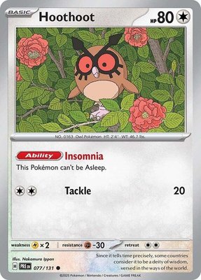 Hoothoot, Prismatic Evolutions