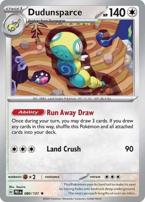 Dudunsparce, Prismatic Evolutions