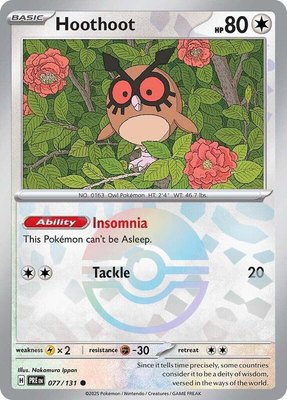 Hoothoot (Poke Ball Pattern), Prismatic Evolutions
