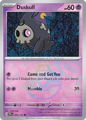 Duskull (Master Ball Pattern), Prismatic Evolutions