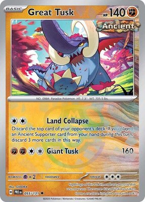 Great Tusk (Master Ball Pattern), Prismatic Evolutions