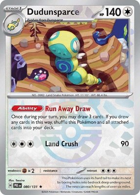 Dudunsparce (Master Ball Pattern), Prismatic Evolutions