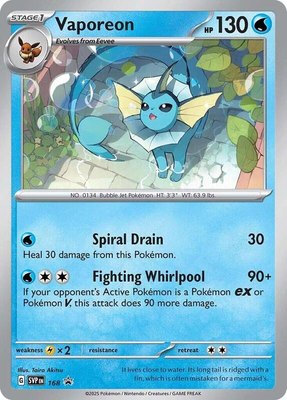 Vaporeon (Cosmos Holo), Scarlet & Violet Promo Cards