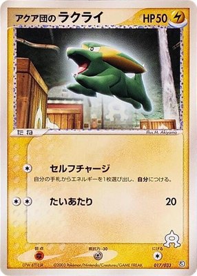 Team Aqua's Electrike, Aqua Deck Kit