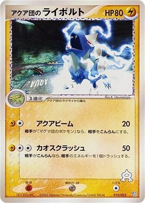 Team Aqua's Manectric, Aqua Deck Kit