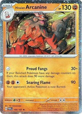Hisuian Arcanine (Cosmos Holo), Blister Exclusives