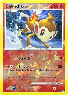 Chimchar (Cracked Ice Holo), POP Series 8