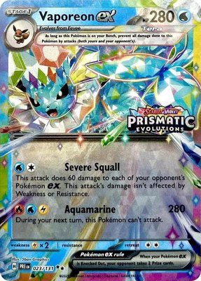 Vaporeon ex (Prismatic Evolutions Stamp), Miscellaneous Cards & Products