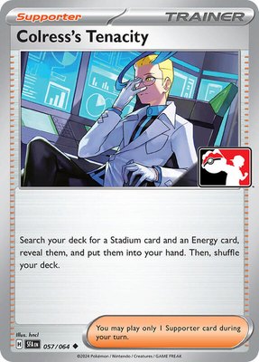 Colress's Tenacity, Prize Pack Series Cards