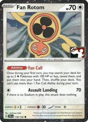 Fan Rotom (Cosmos Holo), Prize Pack Series Cards