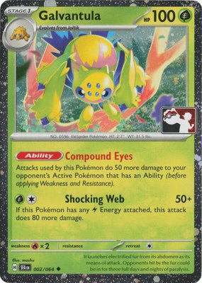 Galvantula (Cosmos Holo), Prize Pack Series Cards