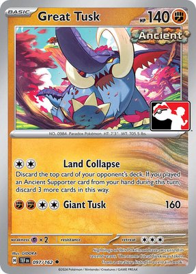 Great Tusk, Prize Pack Series Cards