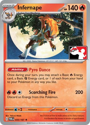 Infernape, Prize Pack Series Cards