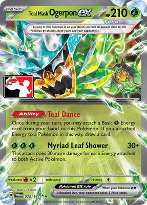 Teal Mask Ogerpon ex (Prize Pack Series 6), Prize Pack Series Cards