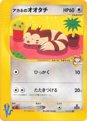 Whitney's Furret, Pokemon VS