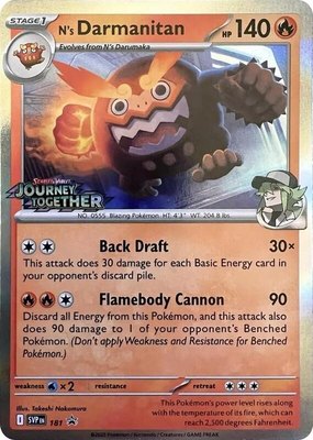 N's Darmanitan (Prerelease), Scarlet & Violet Promo Cards