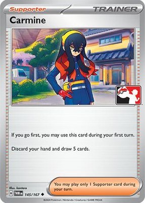 Carmine, Prize Pack Series Cards