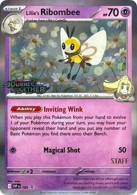 Lillie's Ribombee (Prerelease) [Staff], Scarlet & Violet Promo Cards