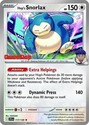 Hop's Snorlax (GameStop) (Cosmos Holo), Miscellaneous Cards & Products