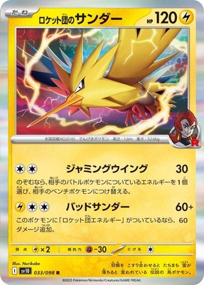 Team Rocket's Zapdos, The Glory of Team Rocket