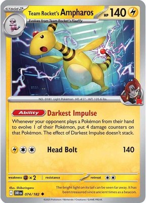 Team Rocket's Ampharos, Destined Rivals