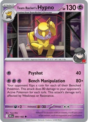 Team Rocket's Hypno, Destined Rivals