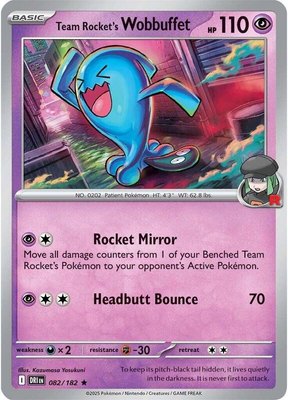Team Rocket's Wobbuffet, Destined Rivals