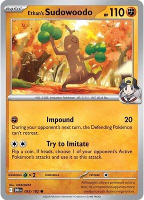 Ethan's Sudowoodo, Destined Rivals