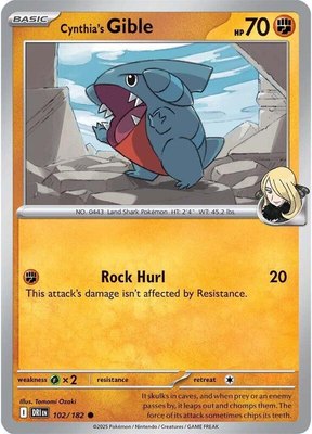 Cynthia's Gible, Destined Rivals