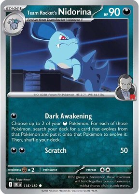 Team Rocket's Nidorina, Destined Rivals