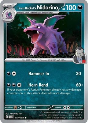 Team Rocket's Nidorino, Destined Rivals