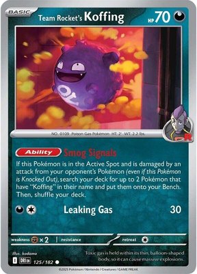 Team Rocket's Koffing, Destined Rivals