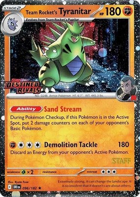 Team Rocket's Tyranitar[Staff], Miscellaneous Cards & Products