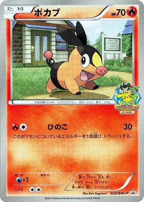 Tepig -P, BW-P Promotional cards