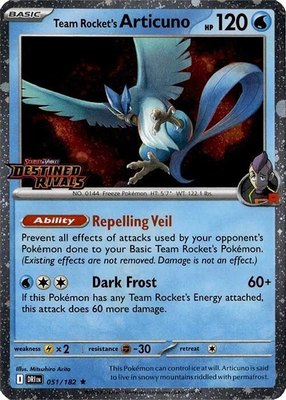 Team Rocket's Articuno (Cosmos Holo) (Destined Rivals Stamp), Miscellaneous Cards & Products