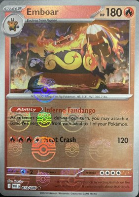 Emboar (Master Ball Pattern), White Flare