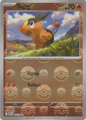 Tepig (Poke Ball Pattern), White Flare