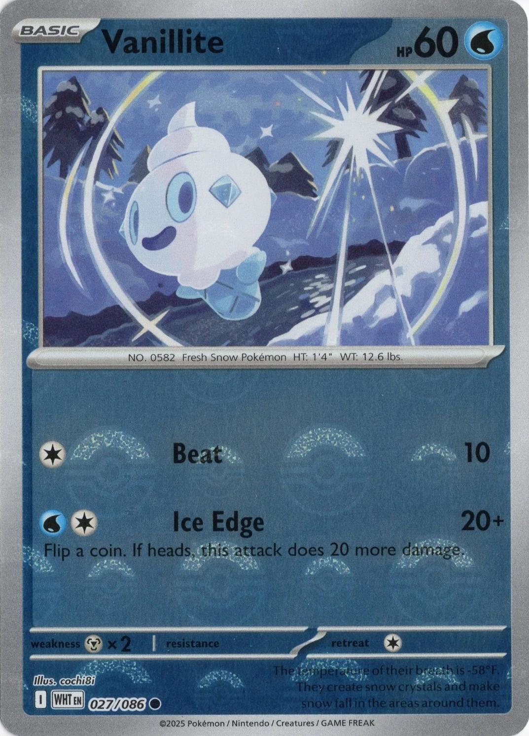 Vanillite (Poke Ball Pattern), White Flare
