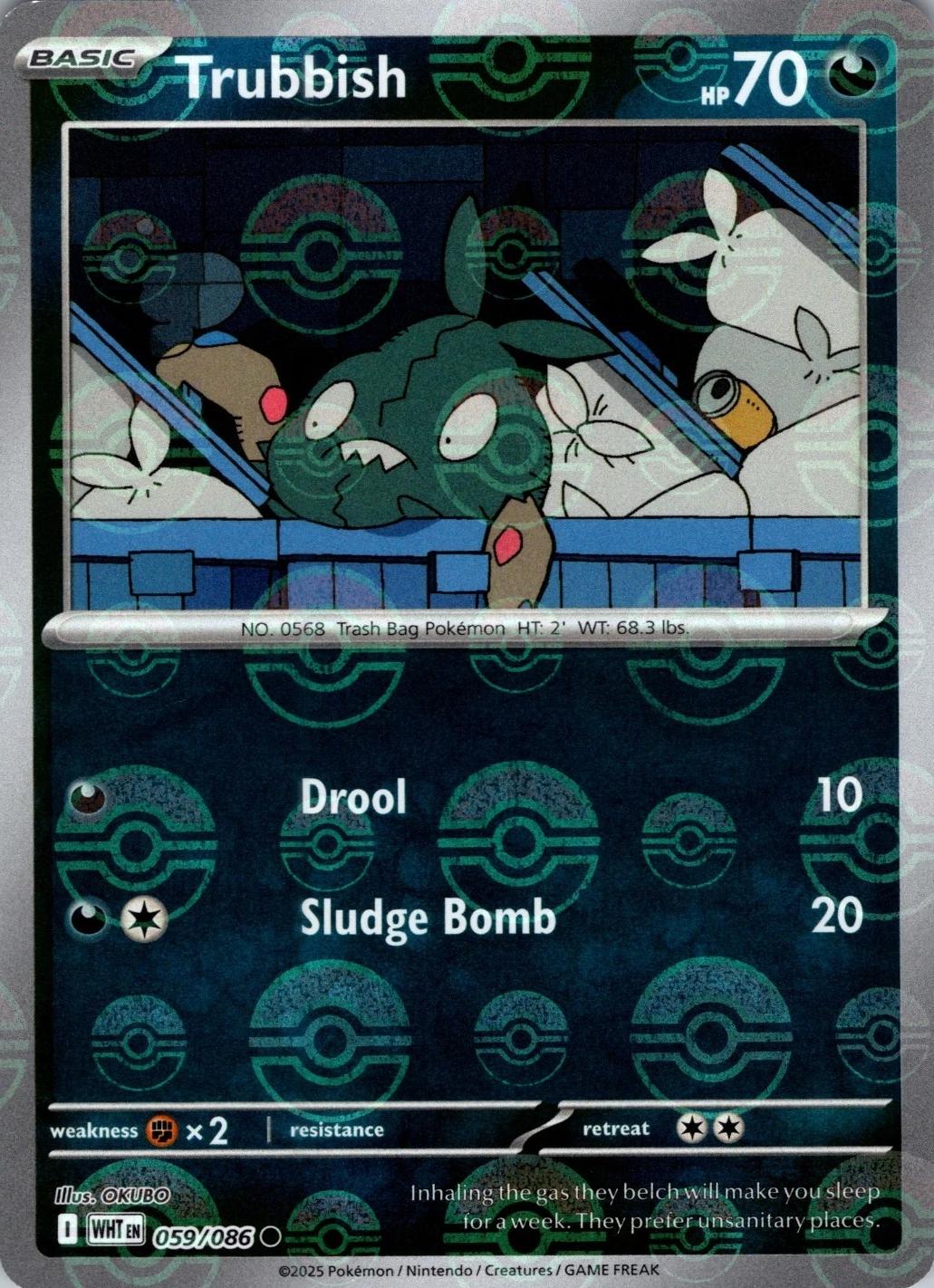 Trubbish (Poke Ball Pattern), White Flare