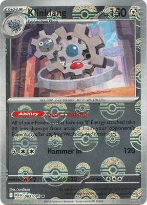 Klinklang (Poke Ball Pattern), Black Bolt