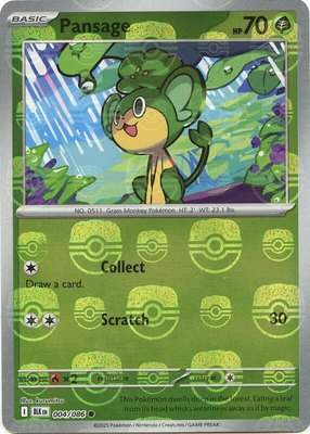 Pansage (Master Ball Pattern), Black Bolt