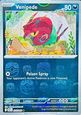 Venipede (Master Ball Pattern), Black Bolt