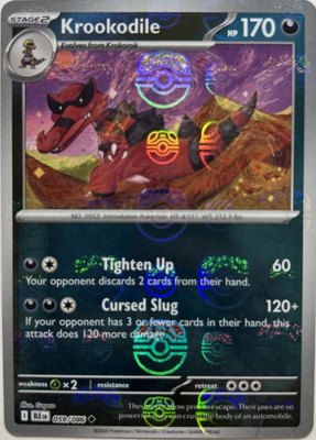 Krookodile (Master Ball Pattern), Black Bolt
